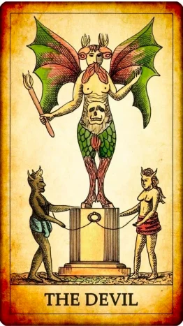 Tarot card the devil