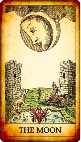 tarot card the moon