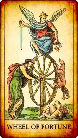 tarot card wheel of fortune