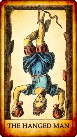 tarot card the hanged man