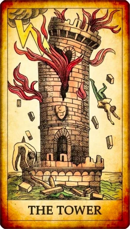 tarot card the tower