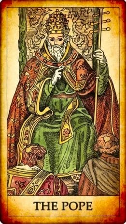 tarot card the pope