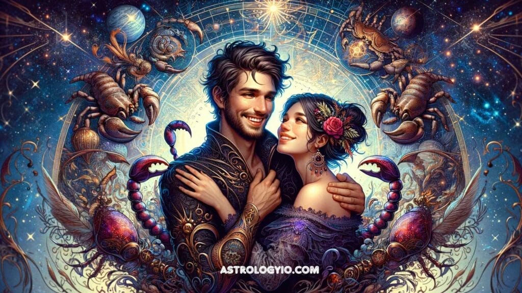 When a Scorpio man is comfortable with you