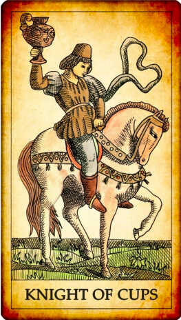 Knight of Cups Tarot card