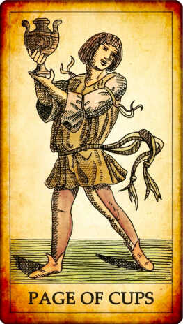 Page of Cups Tarot card