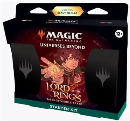 Magic: The Gathering Lord of The Rings Starter Kit - 2 Ready-to-Play Decks, 2 Online Codes, Ages 13+, 2 Players