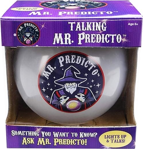 Mr. Predicto Fortune Teller Crystal Ball - Ask a Question & He Speaks an Answer - Mysterious Magic Ball, Cool Ball Magic, Funny Toys for Teens, Tweens - Kids Novelty Toys & Amusements - Light Up